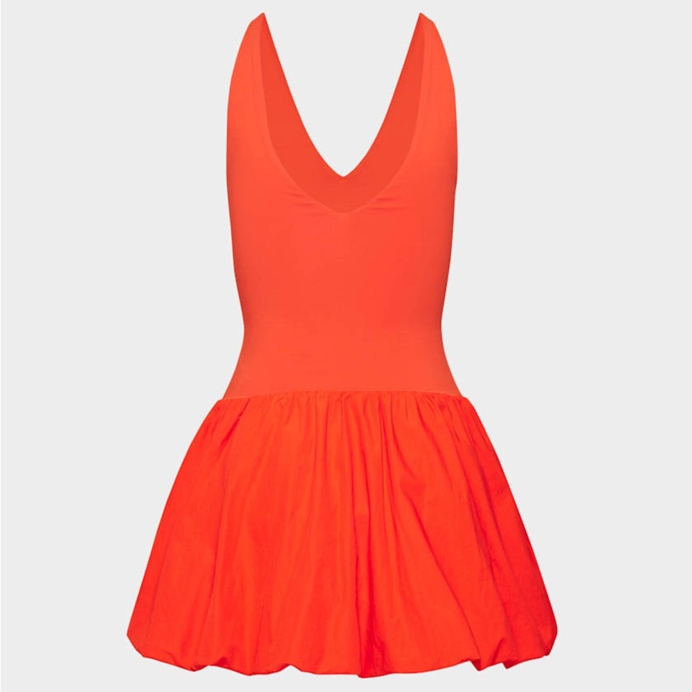 Babaton Bright Orange Backless Mini Dress - Picture 5 of 6